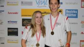 Die strahlenden Medaillengewinner aus Tirol Teresa und Maxi