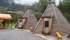 Die Tipis, unsere Unterkünfte in der Area47, sind bezogen.