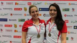 Teresa und Marion holten die ersten Medaillen für Tirol. Im 14/1 Endlos