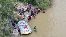 Wassertruppe von oben