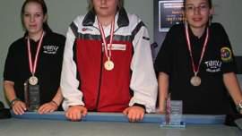 Luggy, Teresa und Daniela holten jeweils eine Medaille.