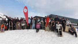 Unsere Truppe beim Clubausflug - Rodeln vom Wildkogel war angesagt