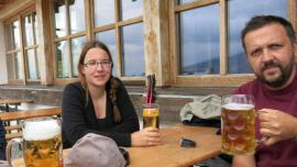 Dani und Georg machten es sich auch auf der Terrasse gemütlicht!