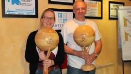 Günter & Bernadette mit ihren tollen Trophäen von Franz.