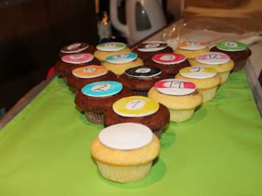 Muffins in Billarddesign.