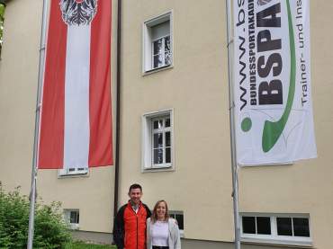 Teresa mit dem zweiten Teilnehmer aus Tirol und TBV Vorstandskollege - Thomas Spiß