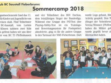 Sommercamp 2018