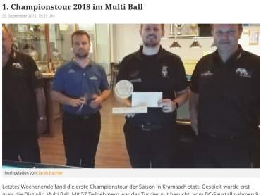 1. Championtour 2018 im Multiball