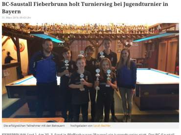 Jugendturnier in Bayern