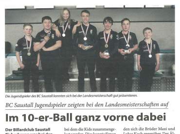 Landesmeisterschaften 10er Ball