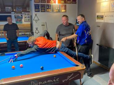 voller Körpereinsatz beim Wettkampf