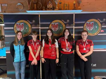 Das Podium der Mädchen