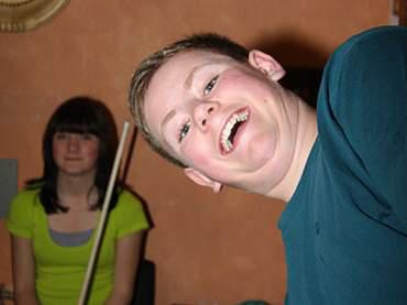 Unsere Jugendlichen hatten gut lachen!