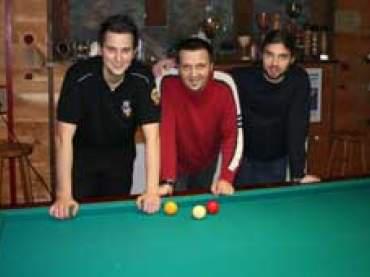 die Aufbaumannschaft: Flo, Schorsch, Johnny!!