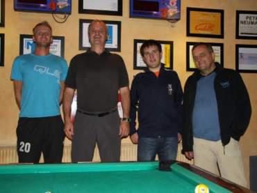 v.l.n.r.: 2. Wasti, 1. Ginal, 3. Tom, 4. Franz