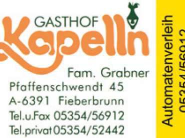 Gasthof Kapelln bestens bekannt für seine hervorragende Küche!