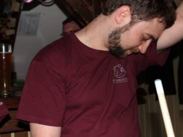Johnny macht das Weißbier schon etwas zu schaffen!