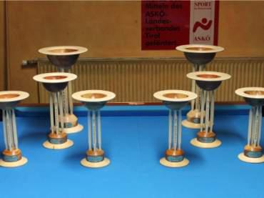 Hier die wunderschönen Holzpokale