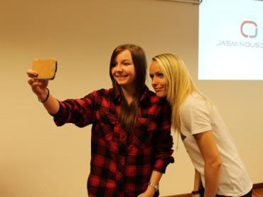 Selfie von Christina mit Jassy