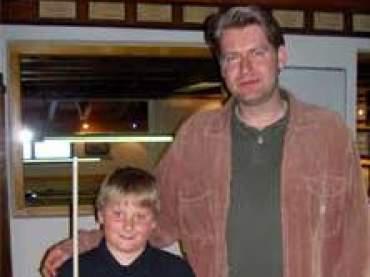 Peter Rattacher mit unserem Nachwuchsspieler Lukas.