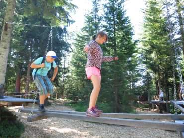 Abschlusstraining beim Timoks Niederseilgarten