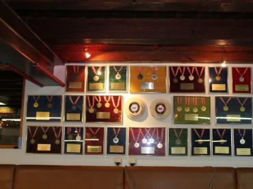 Unsere Medaillenwand etwas umgestalltet