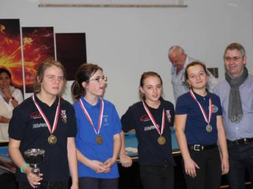 Medaillengewinner Mädchen