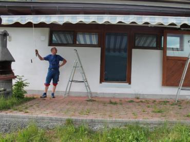 Markise auf der Terrasse