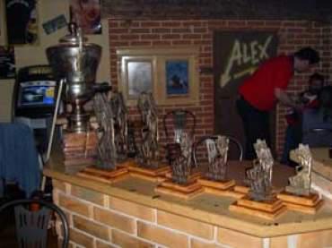Die Trophäen vom Imster Vogelhändler 2003