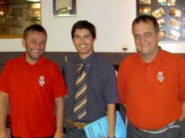 v.l. Wof Baumann, Alex Ahmed, Franz Bachler