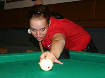 Knapp an der großen Sensation vorbei! Teresa zeigte großes Billard und belegte am Ende den tollen