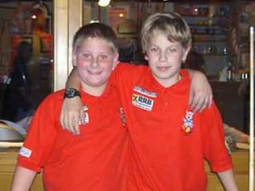die beiden Finalisten bei den Knirpsen, Lukas und Lukas