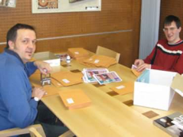 Tom und Schorsch bei der Arbeit