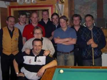 Hier die 10 Teilnehmer beim Clubcarambolturnier