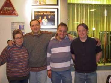 Die ersten Vier von links: Heidi, Schorsch, Franz und Geri