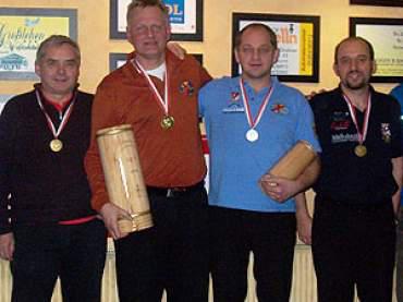Erfolgreiche Senioren: 3. Hartmann Lederer, 1. Toni Hellingrath, 2. Walter Steger, 3. Paul Bachler (