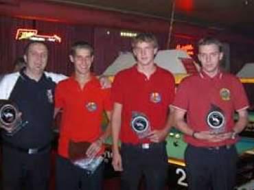 v.l. Georg Bachler (2.), Mario Staudacher (1.), Simon Fuger (3.) und Marco Haider (3.)