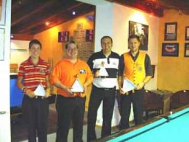 die vier besten von links: Lechner Maxi (3.), Lercher Richi (2.),Bachler Georg (3.), Maier Ander (Si