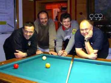 die besten vier v.l.: Schorsch (1.), KC (2.), Wof und Max (3.)