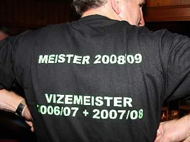 Auch ein Meisterleiberl wurde extra angeschaffen!