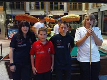 Teresa, Michael, Markus und Luggy top motiviert!